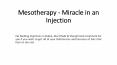 Mesotherapy - Miracle in an Injection PowerPoint PPT Presentation