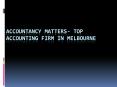 Accountancy Matters- Top accounting firm in Melbourne PowerPoint PPT Presentation