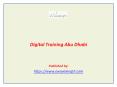 Digital Training Abu Dhabi PowerPoint PPT Presentation