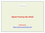Digital Training Abu Dhabi