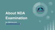 Know All About NDA Examination