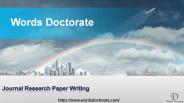 Journal Paper Writing service