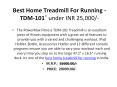 Best Home Treadmill For Running - TDM-101® under INR 25,000/- PowerPoint PPT Presentation