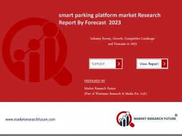 smart parking platform market