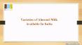 Varieties of Almond Milk Available In India  PowerPoint PPT Presentation