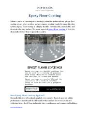 Epoxy Floor Coating