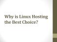 Why is Linux Hosting the Best Choice? PowerPoint PPT Presentation
