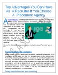 Top Advantages You Can Have As A Recruiter If You Choose A Placement Agency PowerPoint PPT Presentation