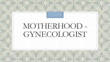 gynecologist in Indiranagar
