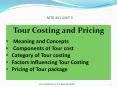 Tour costing and pricing PowerPoint PPT Presentation