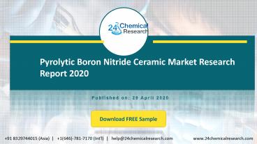Pyrolytic Boron Nitride Ceramic Market Research Report 2020