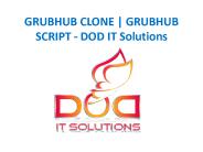 GRUBHUB CLONE | GRUBHUB SCRIPT - DOD IT Solutions