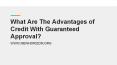 What are the Advantages of Credit Card with Guaranteed Approval? PowerPoint PPT Presentation