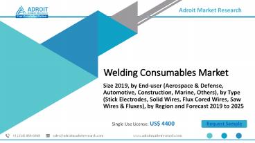 Welding Consumables Market 2020 Size SWOT Analysis of Top Key Player Forecasts To 2025