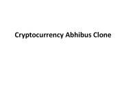 CRYPTOCURRENCY ABHIBUS READY MADE CLONE SCRIPT
