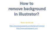 Background remove illustrator