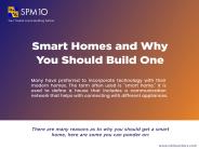 Smart Homes and Why You Should Build One