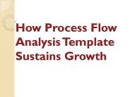 How Process Flow Analysis Template Sustains Growth
