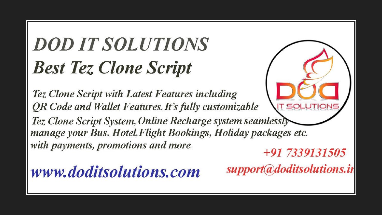 Tez Clone Script | Tez Clone | DOD IT SOLUTIONS
