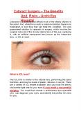 Cataract Surgery – The Benefits And Risks - Arohi Eye Hospital PowerPoint PPT Presentation