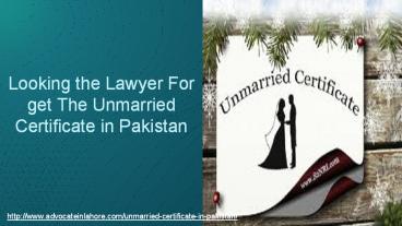 Know About Unmarried Certificate Format & Fees in Pakistan