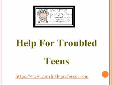 Help For Troubled Teens - www.yourlittleprofessor.com (1)