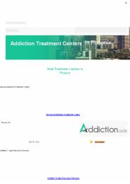 Addiction Treatment Centers In Phoenix