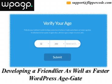 Why Use Wpageverify  For WordPress Age Confirmation?