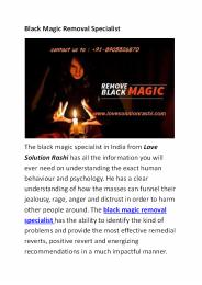 Black Magic Removal Specialist Astrologer