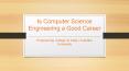 Is Computer Science Engineering a Good Career - Avantika University PowerPoint PPT Presentation