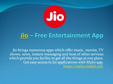 Free Entertainment App