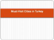 Must Visit cities in Turkey