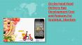 On-Demand Food Delivery App Development Cost and Features For GrubHub, UberEats PowerPoint PPT Presentation