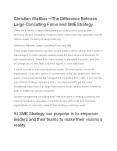 Christian Walliker — The Difference Between  Large Consulting Firms and SME Strategy  PowerPoint PPT Presentation