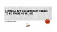 5 Mobile App Development Trends To Be Aware of in 2020 PowerPoint PPT Presentation