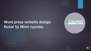 wordpress website design in dubai