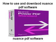 How to use and downlaod nuance pdf software