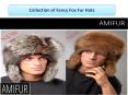 Collection of Fancy Fox Fur Hats PowerPoint PPT Presentation