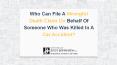Who Can File A Wrongful Death Claim On Behalf Of Someone Who Was Killed In A Car Accident? PowerPoint PPT Presentation