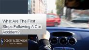 What are the first steps following a car accident?