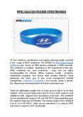RFID Silicon Round Wristbands | Silicone Wristbands India Manufacturer