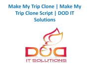 Make My Trip Clone Script | DOD IT Solutions