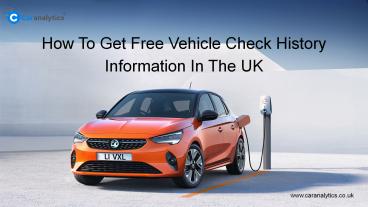 What Can You Acquire From Free Vehicle History Check?