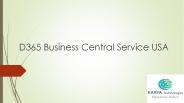 D365 Business Central USA