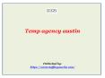 Temp agency austin PowerPoint PPT Presentation