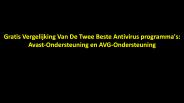Gratis Vergelijking Van De Twee Beste Antivirus programma's: Avast-Ondersteuning en AVG-Ondersteuning