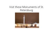 Visit these Monuments of St. Petersburg