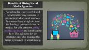 Benefits of Hiring Social Media Agencies