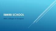 IBMRB School-MBA colleges in Gurgaon
