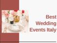 Best Wedding Events Italy PowerPoint PPT Presentation